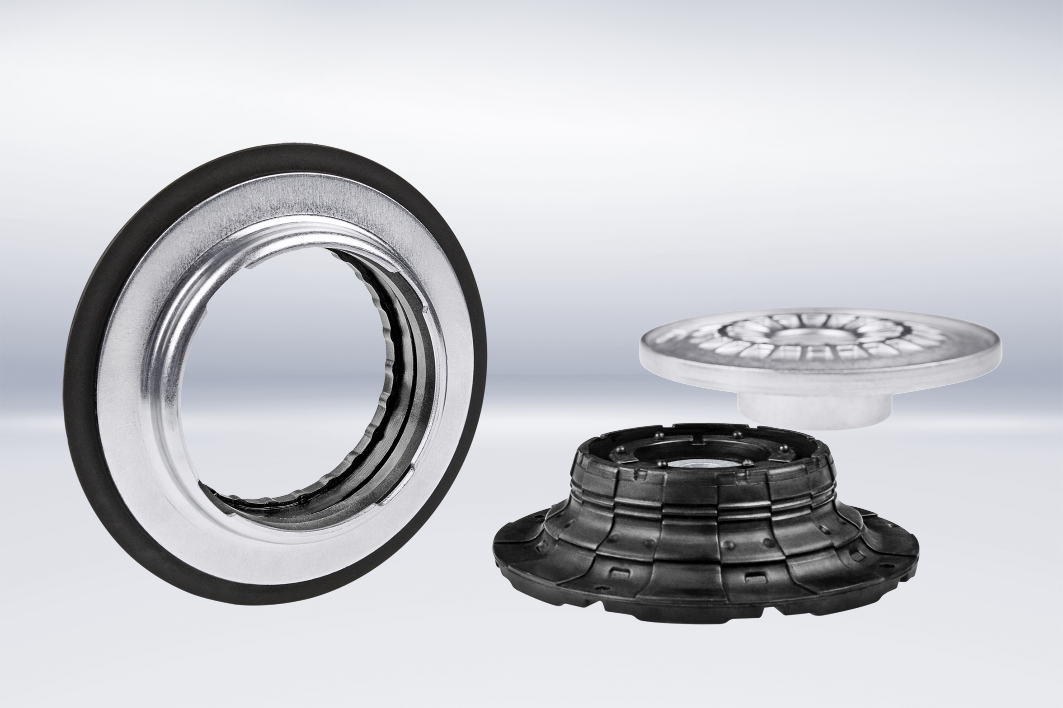 KIT CUSCINETTI SUPPORTI AMMORTIZZATORI A MOLLA ANTERIORI RENAULT - Foto 5