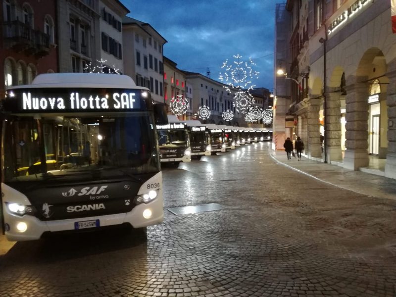21 nuovi autobus Scania a metano in servizio nella città di Udine