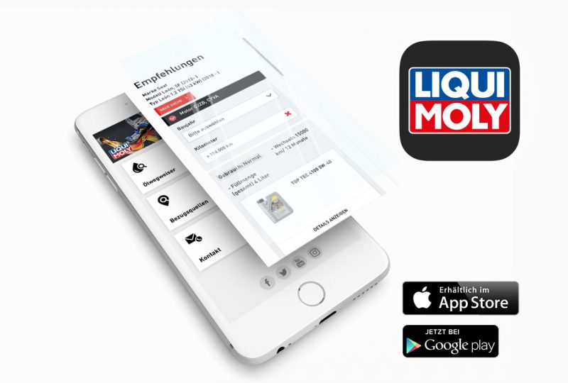 Nuova app di LIQUI MOLY per conoscere l’ olio corretto