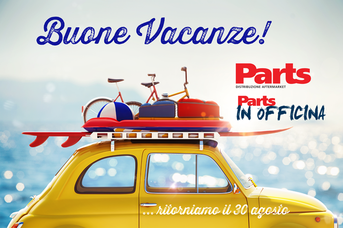 Buone vacanze dalla redazione di Parts e Parts in Officina!