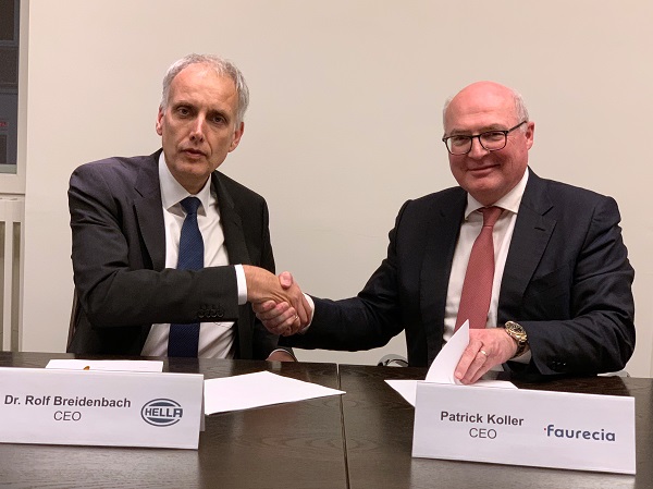 HELLA e Faurecia avviano una collaborazione strategica