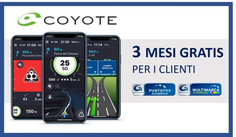Nuova partnership officine PuntoPRO – Multimarca e COYOTE