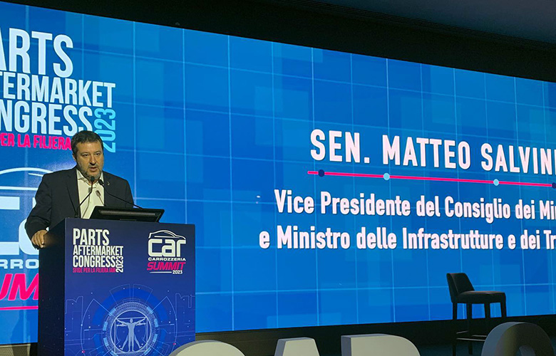 Matteo Salvini al Parts Aftermarket Congress 2023: guarda il video