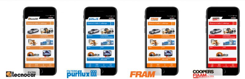 Nuove funzionalità sulle app aftermarket Sogefi per smartphone e tablet