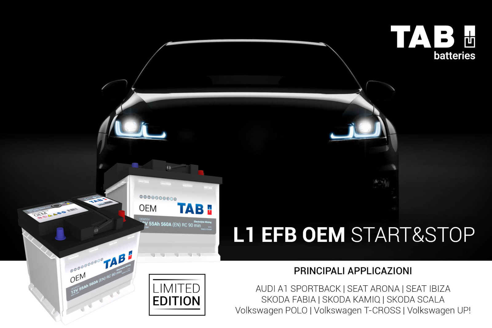 Batterie TAB OEM Start&Stop EFB+ L1 PartsWeb