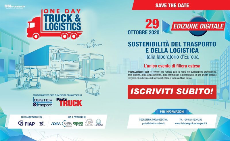 Iscriviti subito al One Day Truck&Logistics 2020 Digital Edition