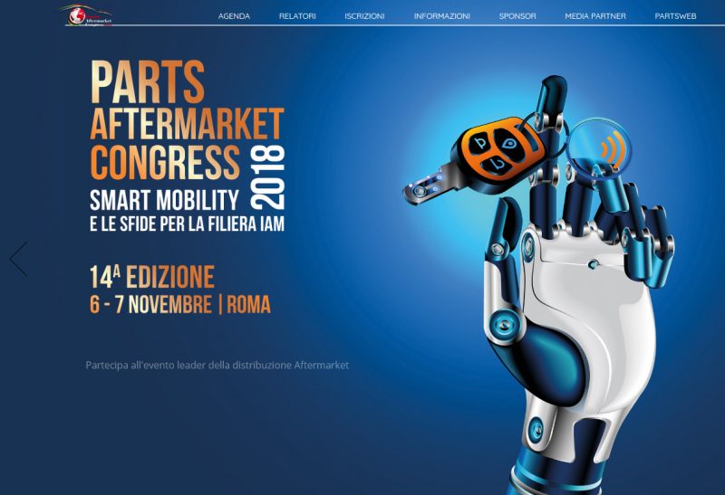 Parts Aftermarket Congress 2018: “Smart Mobility e le sfide per la filiera IAM”