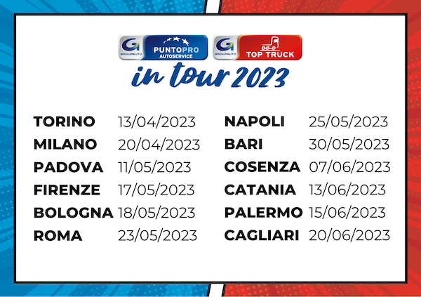 Al via PuntoPRO & TopTruck in Tour 2023