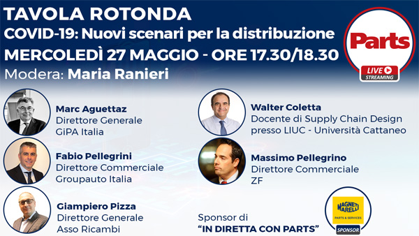 “In Diretta con Parts”: grande successo per la prima tavola rotonda live di Parts