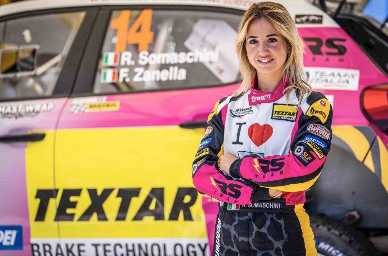 Textar nuovo sponsor di Rachele Somaschini nel Campionato Italiano Rally Terra