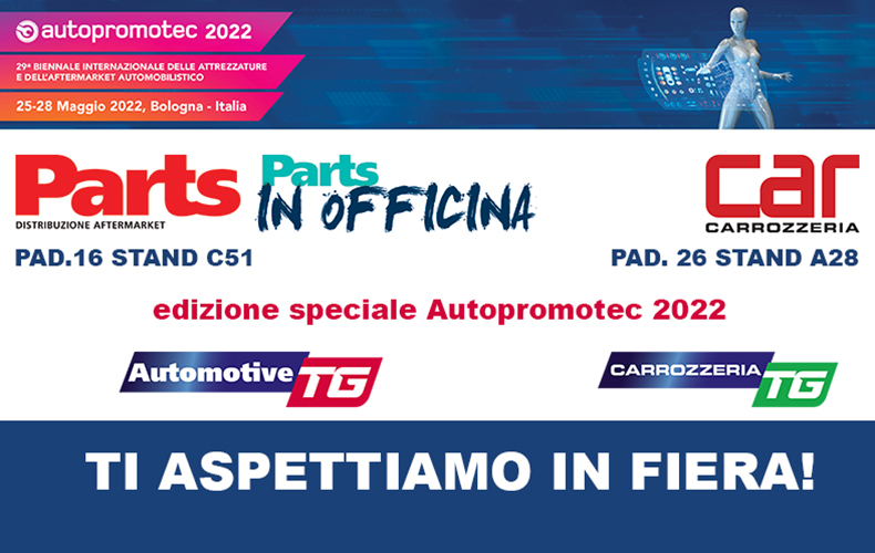 Parts, Parts in Officina e Car Carrozzeria vi aspettano ad Autopromotec 2022