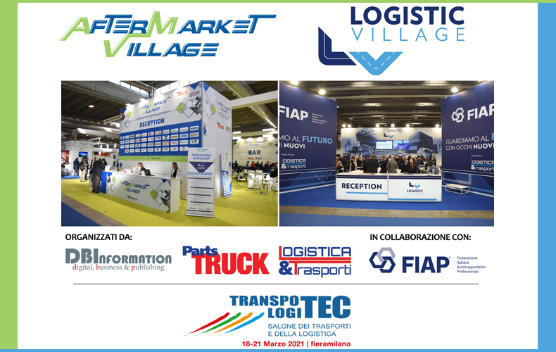 Aftermarket Village e Logistic Village al Transpotec Logitec 2021