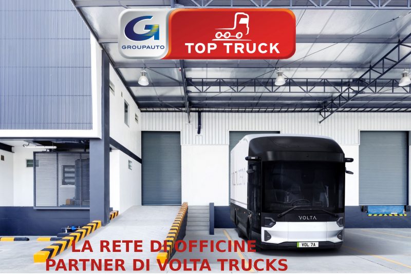 La rete di officine TOP TRUCK diventa partner certificato di Volta Trucks