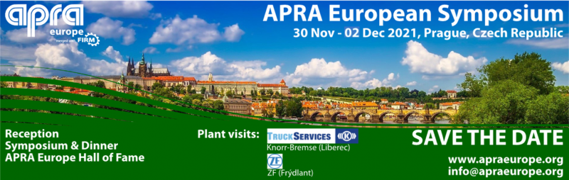 Ricambi rigenerati: Simposio APRA a Praga dal 30 novembre al 2 dicembre