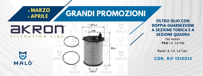 Malò, ecco la promozione per Akron Filtration Line