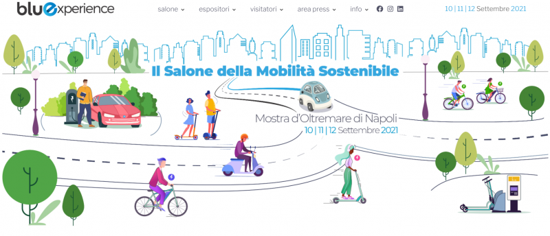 Bluexperience: dal 10 al 12 settembre a Napoli il Salone della Mobilità Sostenibile
