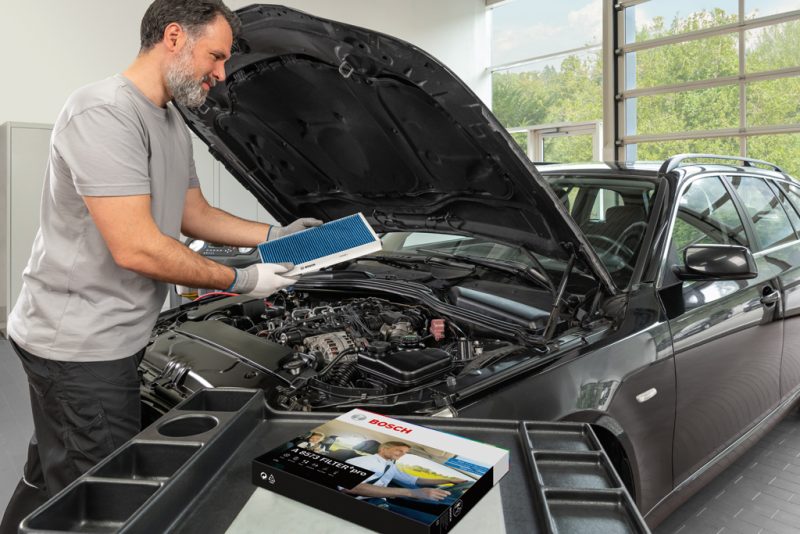 Filtri abitacolo Bosch: copertura 96% del mercato auto europeo e 93% di tutti i veicoli ibridi ed elettrici