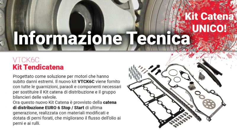 Catena distribuzione 1.3 D Multijet: nuovo Kit FAI con catena EURO 6 Start  / Stop