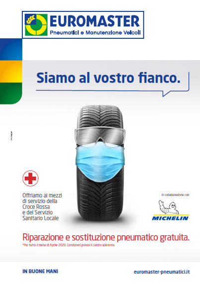 Michelin ed Euromaster al fianco della Croce Rossa Italiana e delle ASL di tutta Italia #iostoconlafilieraautomotive