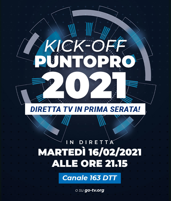 KICK-OFF Puntopro 2021: diretta TV in prima serata il 16 febbraio
