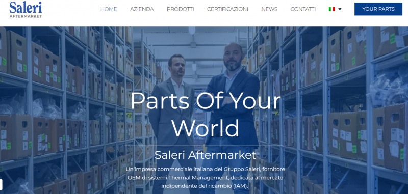Saleri Aftermarket: online il nuovo sito web