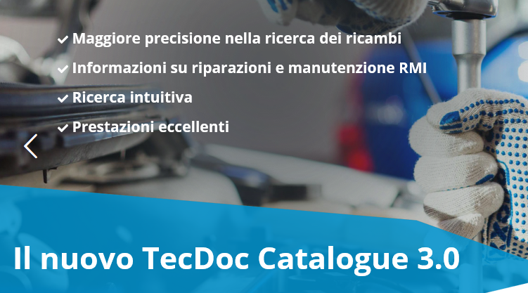 Nuovo TecDoc Catalogue 3.0 con integrazione RMI