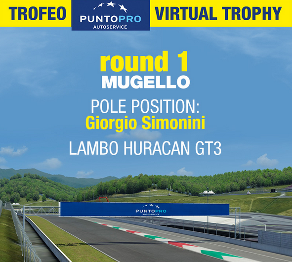 Trofeo PuntoPro Virtual Trophy: Sabato 4 Luglio primo Round a Mugello